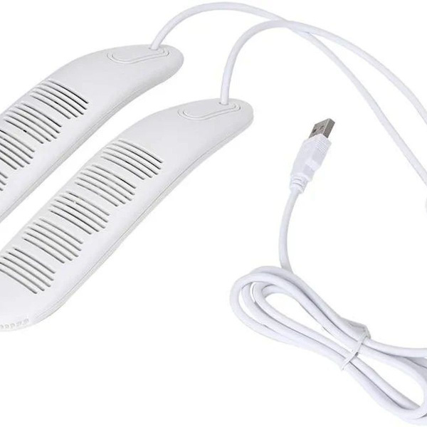 Kannettava kengänkuivuri USB-latauskaapelilla ja ajastuksella (Valkoinen)