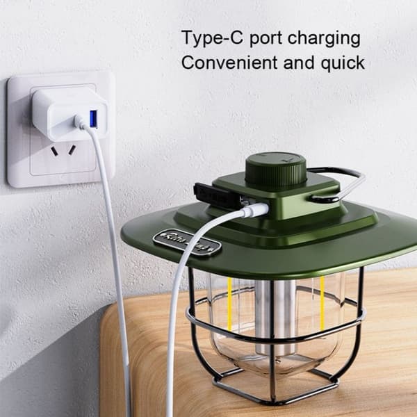 LY02 LED Retro Portable Tent Light Portable USB Rechargeable Camping Light