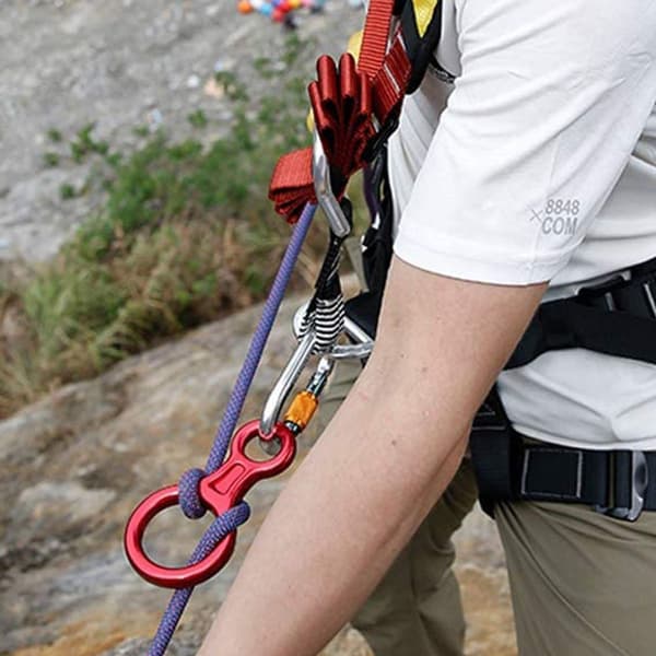 Udstyr til rappelling til klatring 8 nedfirere, sikkerhedsudstyr til udendørs rekreation KLB