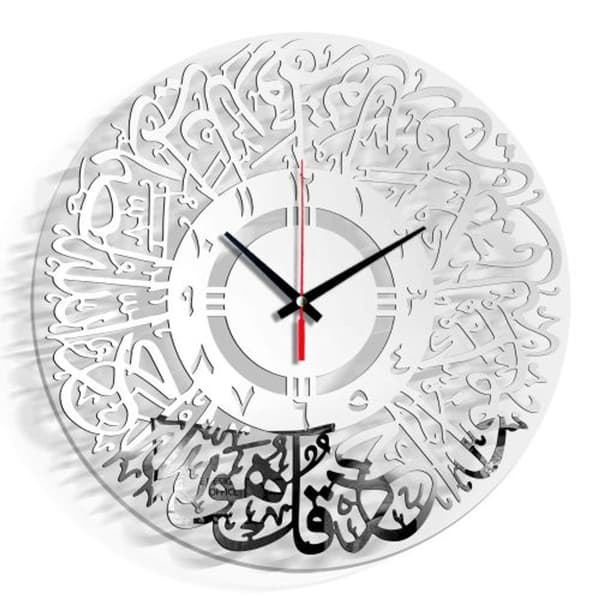 TM027 Akrylklocka för heminredning (India Silver)