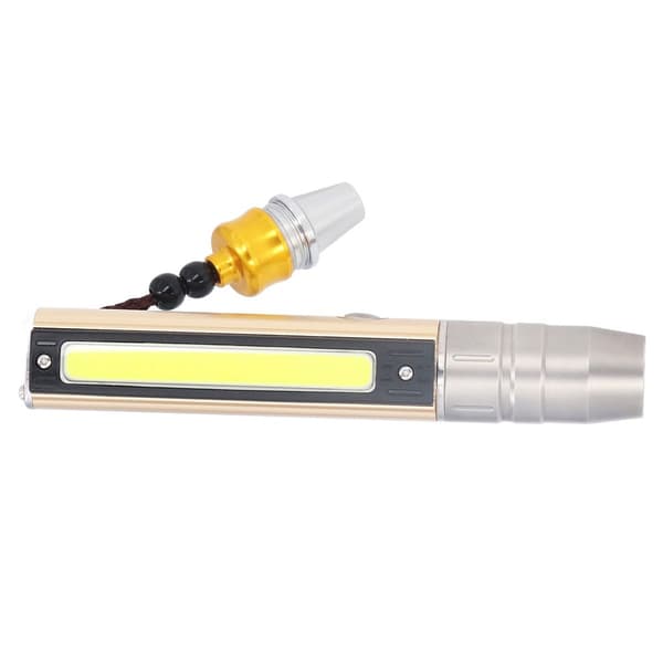 Edelstenlys 3 LED 1 COB aluminiumslegering USB-lader KLB