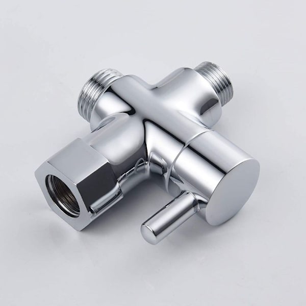 3-veis ventil Solid Messing 3/8\"-12/17 T Adapter Diverter Ventil for Toalett Toalett, Ve