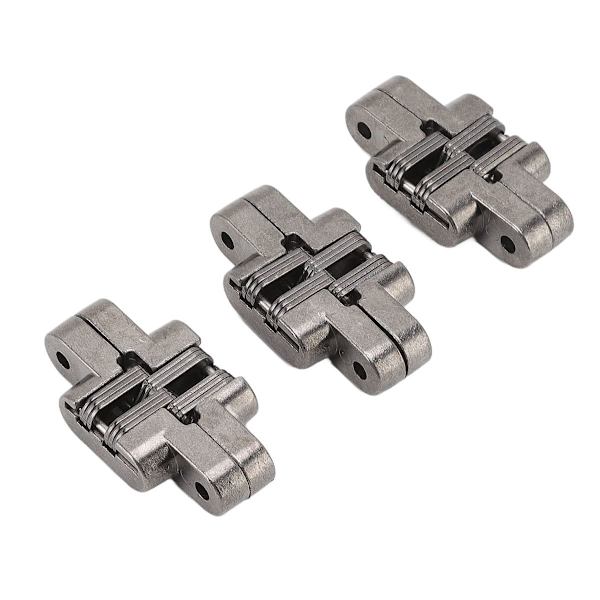 3 st 43 mm Mini osynliga dörrlås gångjärn 180 grader zink KLB