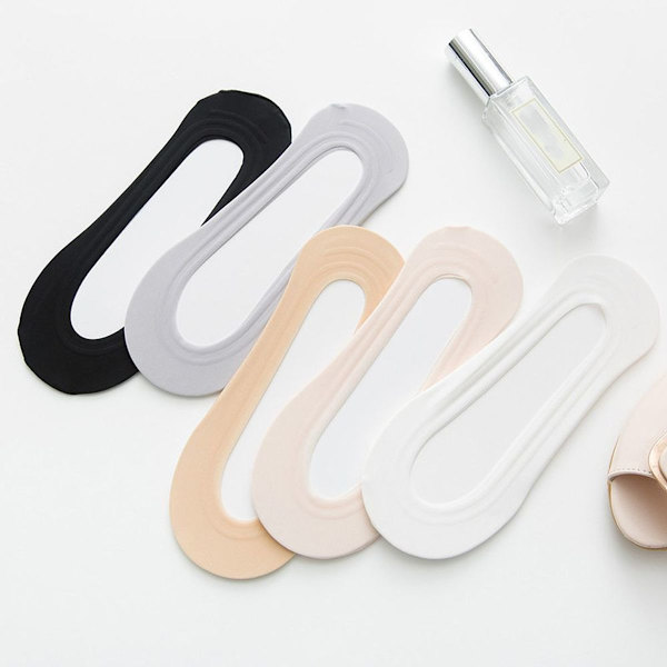 Dam för FlatsNon Slip Invisible Ultra Low Cut Socks rosa KLB