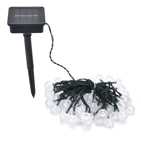 9,5 m LED solcellelysslynge IP44 vanntett lysslynge varm KLB