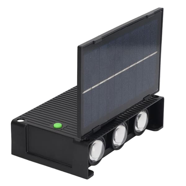 Utendørs solcellevegglampe ABS vanntett IP65 6W justerbar KLB