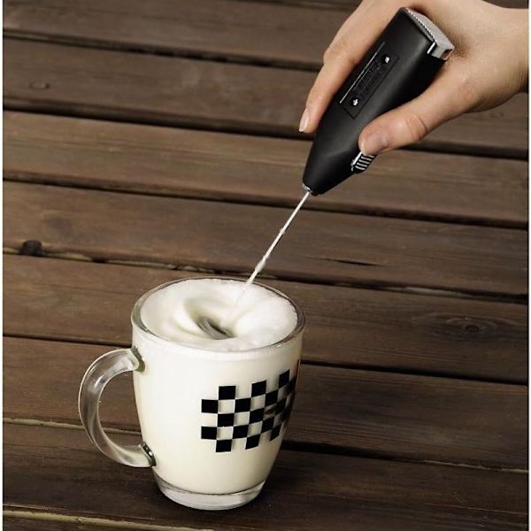 Melkeskummerkanne for skummet melk, 400 ml, rustfritt stål, sølv