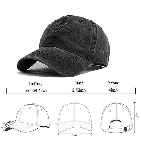 Unisex Baseball Cap, Outdoor Baseball Cap, Justerbar Hat til Voksne,