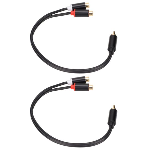 RCA-splitterkabel 1 han til 2 hun stereo guld KLB