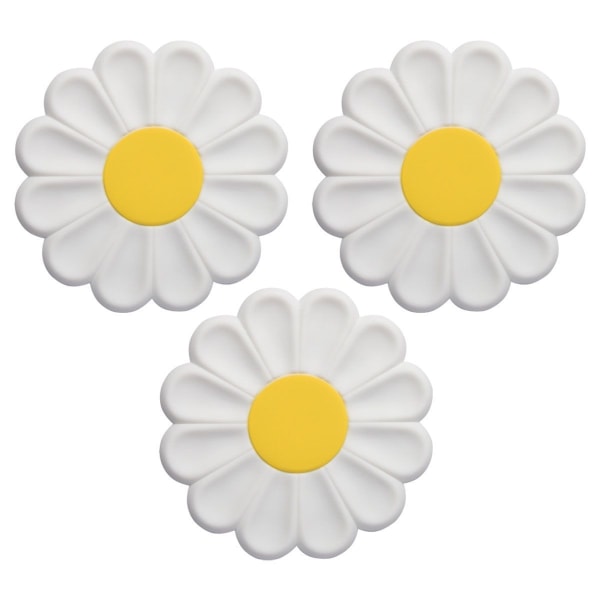 3 kpl Daisy Insulation Pad Yksinkertainen ja söpö valkoinen