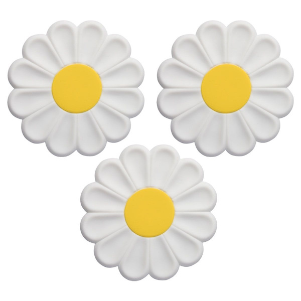 3 stk. Daisy isoleringspude, enkel og sød hvid