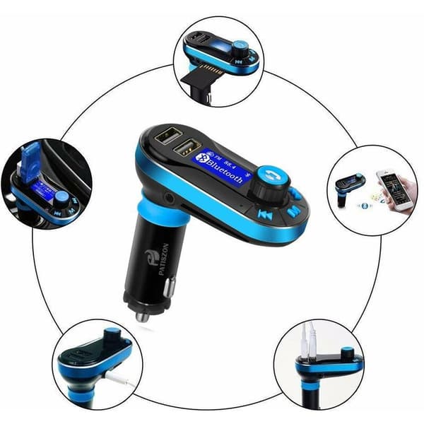 Bluetooth FM -lähetin Auto Langaton Handsfree MP3-soitin Radiosovitin KLB