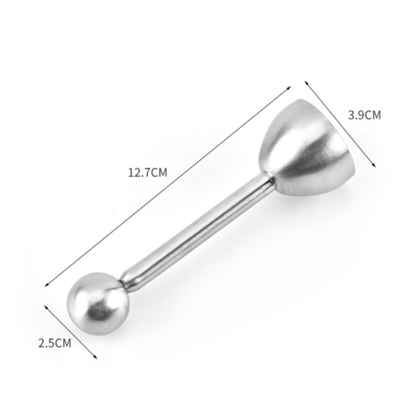 Munanleikkurisetti Ruostumaton teräs Munanavaaja Munankuorenpoistaja Koville ja pehmeille munille 6 kpl Munakuppi ja 1 Munanavaaja