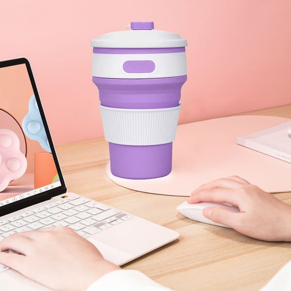 Foldbar kaffekopp, lilla KLB