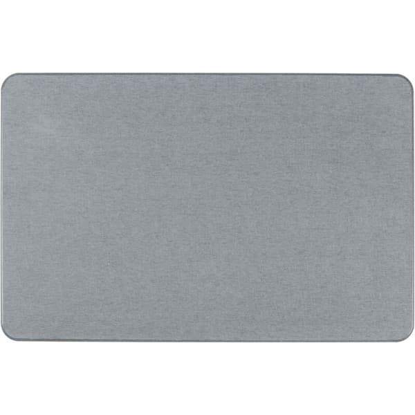 Diatomit bademåtte, ideel til de mindste badeværelser, solid bademåtte, antiseptisk, 60x39 cm, Simi, Gris KLB