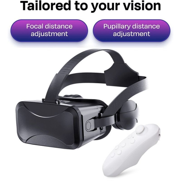 Yhteensopiva VR-kuulokemikrofonien kanssa - Universal virtuaalitodellisuuslasit, valkoiset
