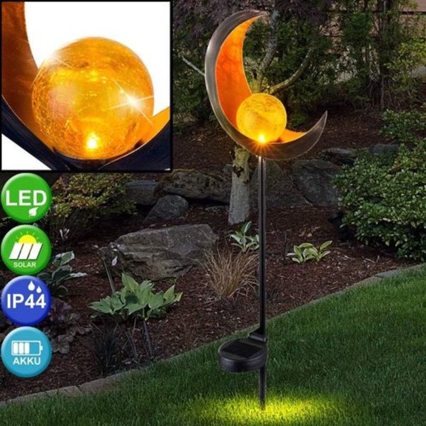 LED-solcellslampor utomhusbelysning dekoration pluggbara lampor måndesign