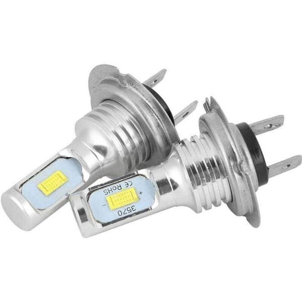 Sumuvalon polttimo, 2 kpl, 80 W, 6000 K, universaali H7 LED
