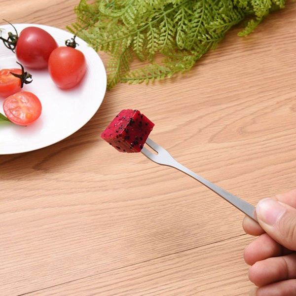 10 stk./sæt 304 rustfrit stål frugtgaffel sæt kage dessert KLB
