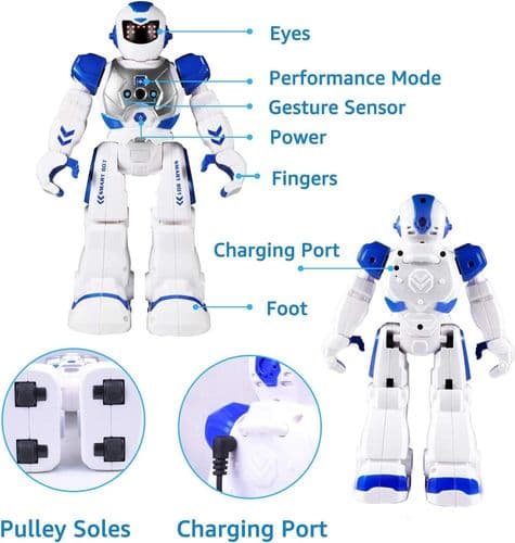 ETEPON Fjernstyrt Robot for Barn Smart Programmerbar RC