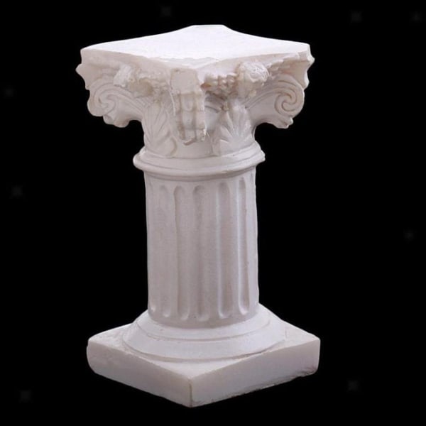 Hage europeisk landskapsdekorasjon Ornament Resin Roman Column Model (hvit R