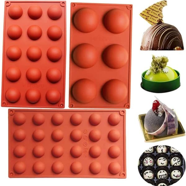 Bakeware-sett silikonform for kakedekorasjon gelé pudding godteri