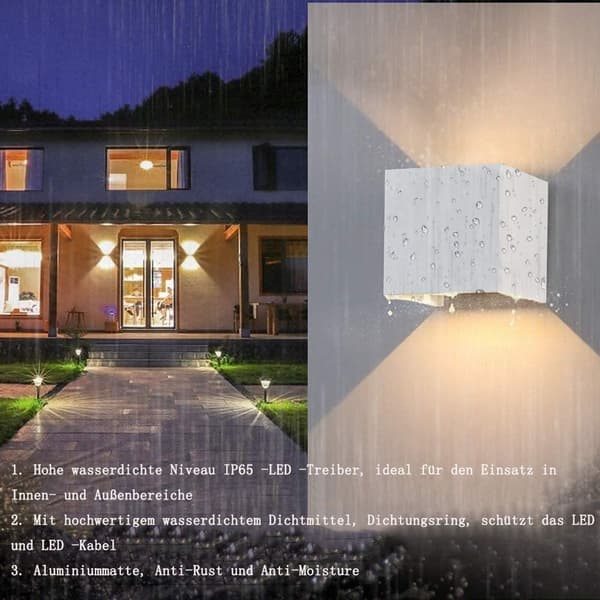 12W varm hvit LED vegglamper KLB