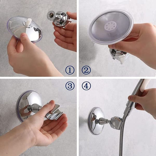Brusehovedholder kan roteres 360°