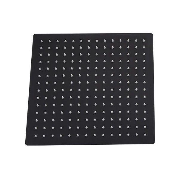 Kvadratisk dusjhode 30*30cm Svart dusjhode Rustfritt stål Universell type
