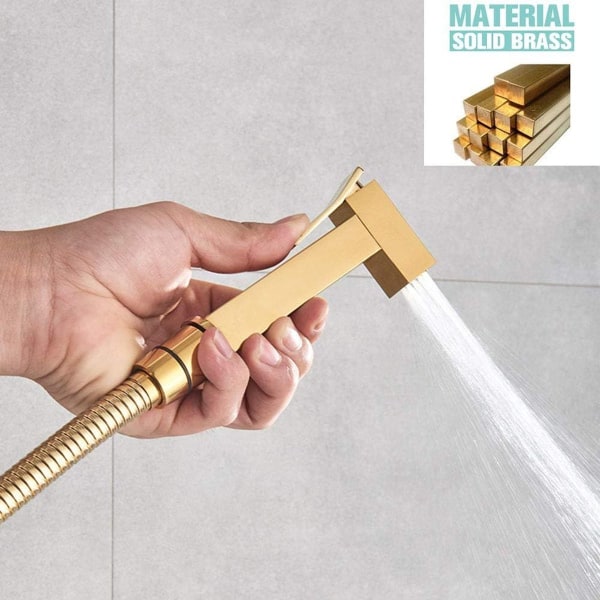 Hand-held toilet bidet sprayer, gold solid brass bidet KLB