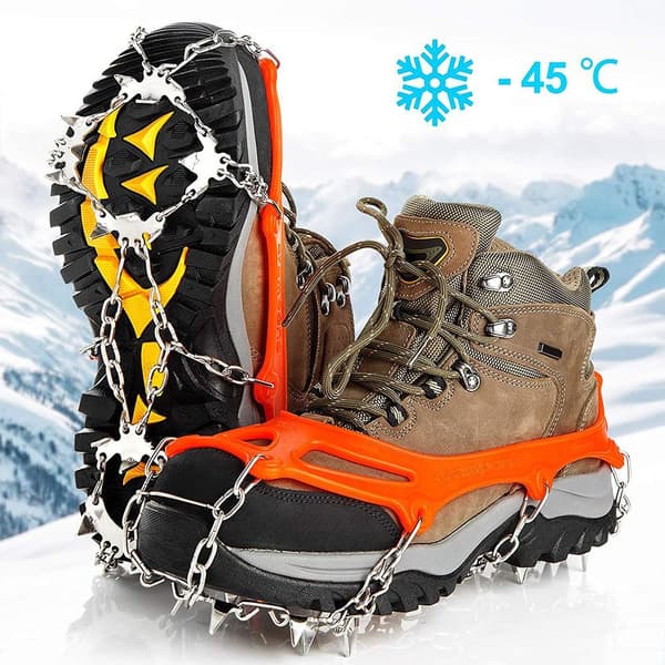 Isbrodder for fjellsko med 23 rustfrie tenner