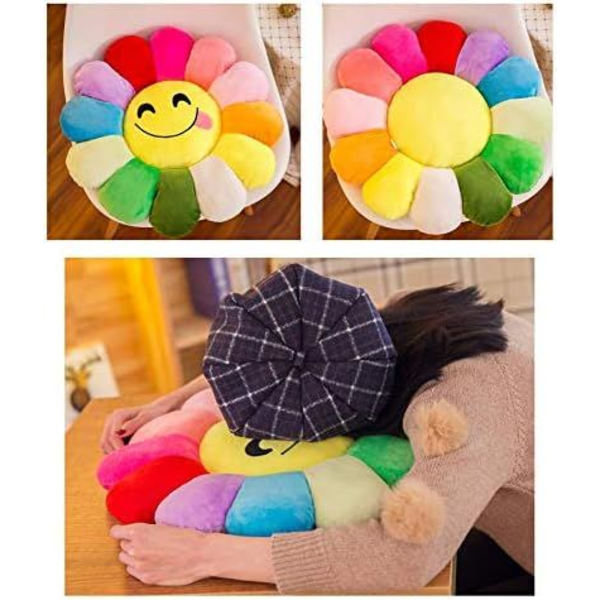 38cm Solsikke Gulv Pudetrekk Barn Myk Gulv Pude Sete Stol Sofa Puter for Jenter Soverom Baby Barnerom Dekorasjon