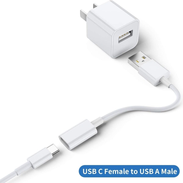 USB C-hona till USB-hane adapter (3-pack), Typ C till USB A