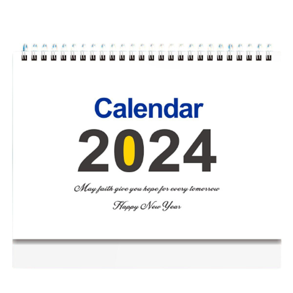 2024 Skrivebords kalender - Stående Flip Skrivebords kalender 2024, Januar 2024-Desember Stil4 KLB