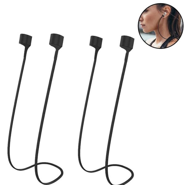 2 par Airpods-rem til AirPods, sort rem