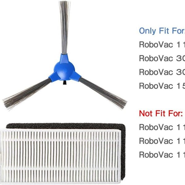 Kompatibel med Eufy RoboVac 11S, RoboVac 30, RoboVac 15C, RoboVac 12