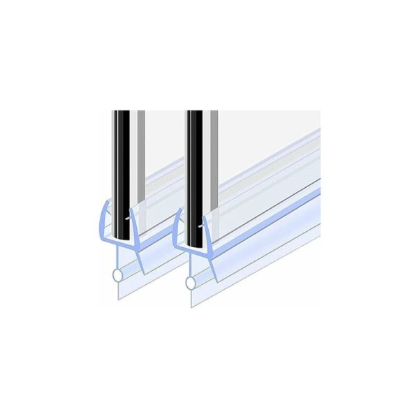 Suihkuoven tiiviste 70CM 2 kpl 4-6mm lasille, suihkukaapin tiiviste taittuva este, vaihtotiiviste, suora/kaareva lasinen suihkuoven tiiviste KLB