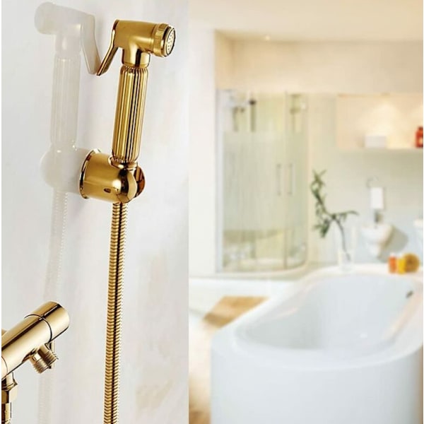 Toalett Dusch Bidet Bärbar Väggmonterad Spray/Sprayhuvud/Handdusch Guld