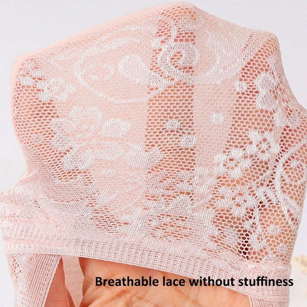 5 par båtstrumpor för kvinnor, tunna strumpor i rayon, casual rosa KLB