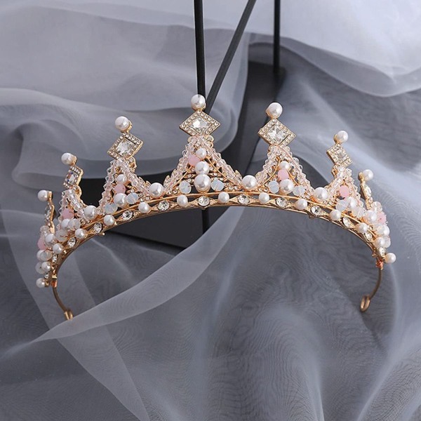 Rhinestone Princess Pandebånd - Crystal Bridal Tiara til Form1