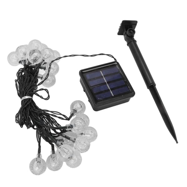 Solcelle Ball String Lights 20 LED 2 Moduser IP65 Vanntett Solar KLB