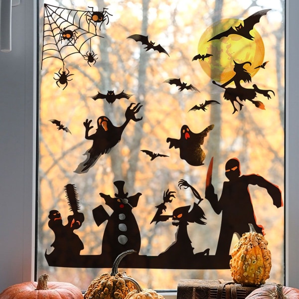 Setit Kuu Noita Hämähäkki Lepakko Hauska Halloween Koriste Olohuoneeseen KLB