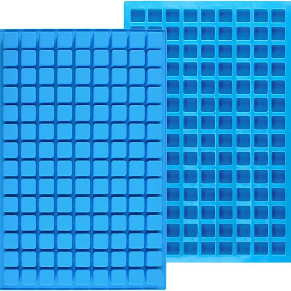 Firkantede silikone slikforme, 126 hulrum, mini silikoneforme