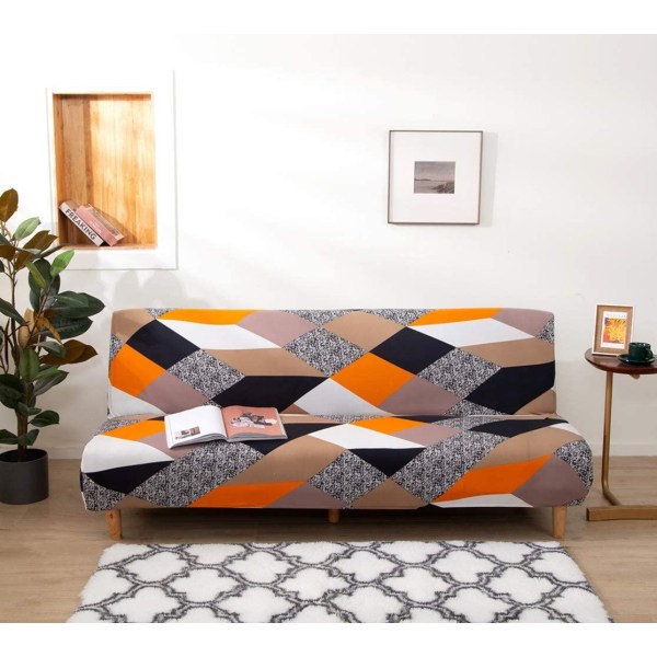 Elastiskt Clic Clac-överdrag 3-sits soffa, vardagsrum blommigt tryck överdrag
