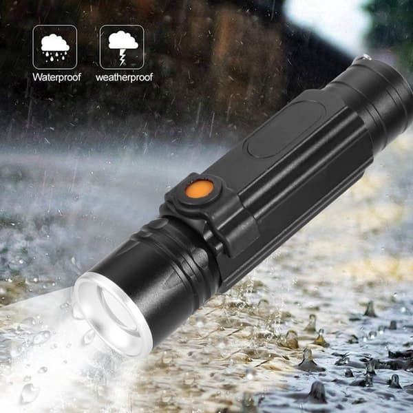 Mini LED-taskulamppu, vedenpitävä, 4 tilaa, zoomaava taskulamppu KLB
