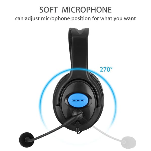 Trådbundet stereo-spelheadset, brusreducerande hörlurar