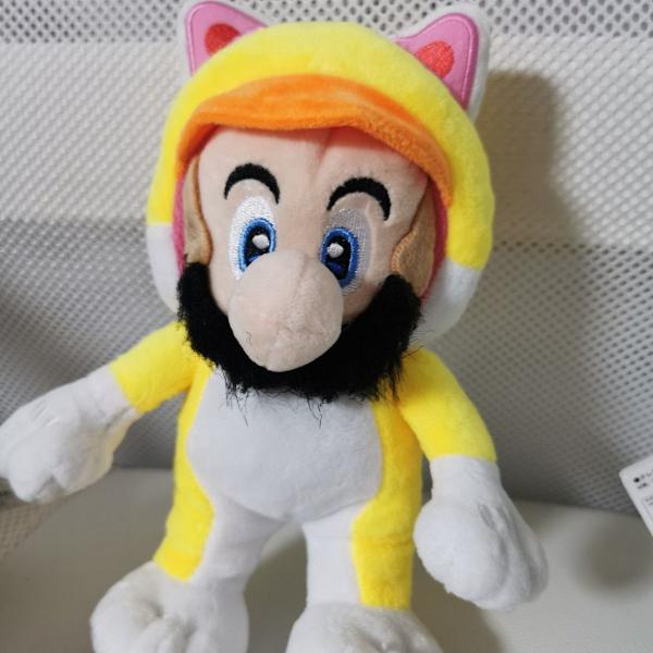Super Mario katt 3D katt plyschfigur gosedjur mjukdjur 19 cm KLB