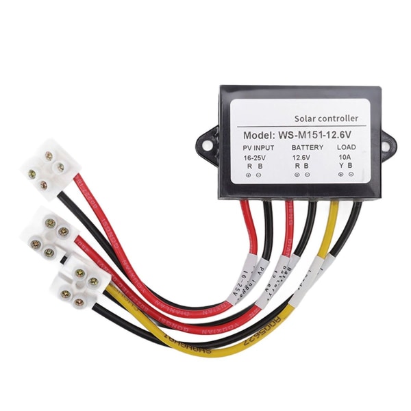 MPPT solcellecontroller 150W 10A lyssensitiv natbelastning KLB