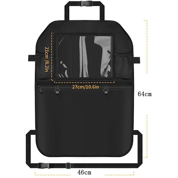 Bilsäte Skydd, 2-pack Bilsäte Organiser för Barn, Vattentät