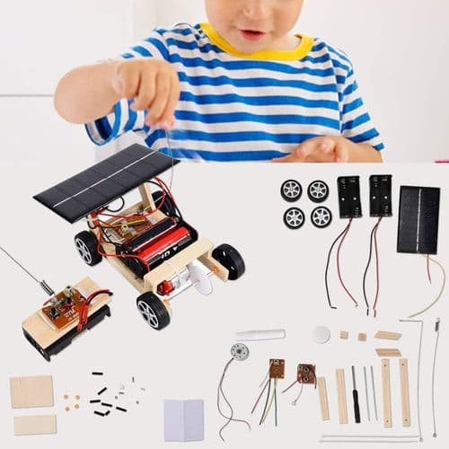 Bilmodellset, DIY Monterad Solcellsdriven RC-Leksak med El